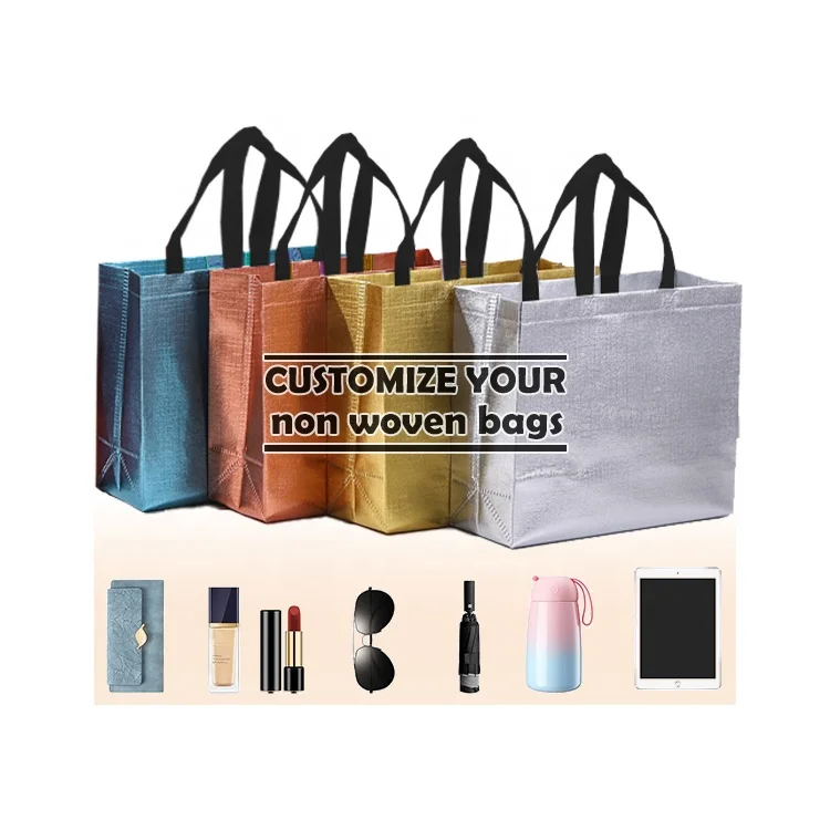 Huahao holiday reusable non woven christmas non-woven packaging bag for xmas gifts wrapping party