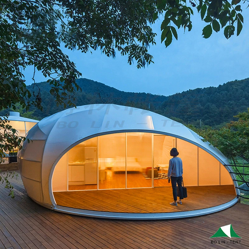 Customized Size Pvc Dew Shape Dome Tent For Hotel Accommodation Event Party And W Edding