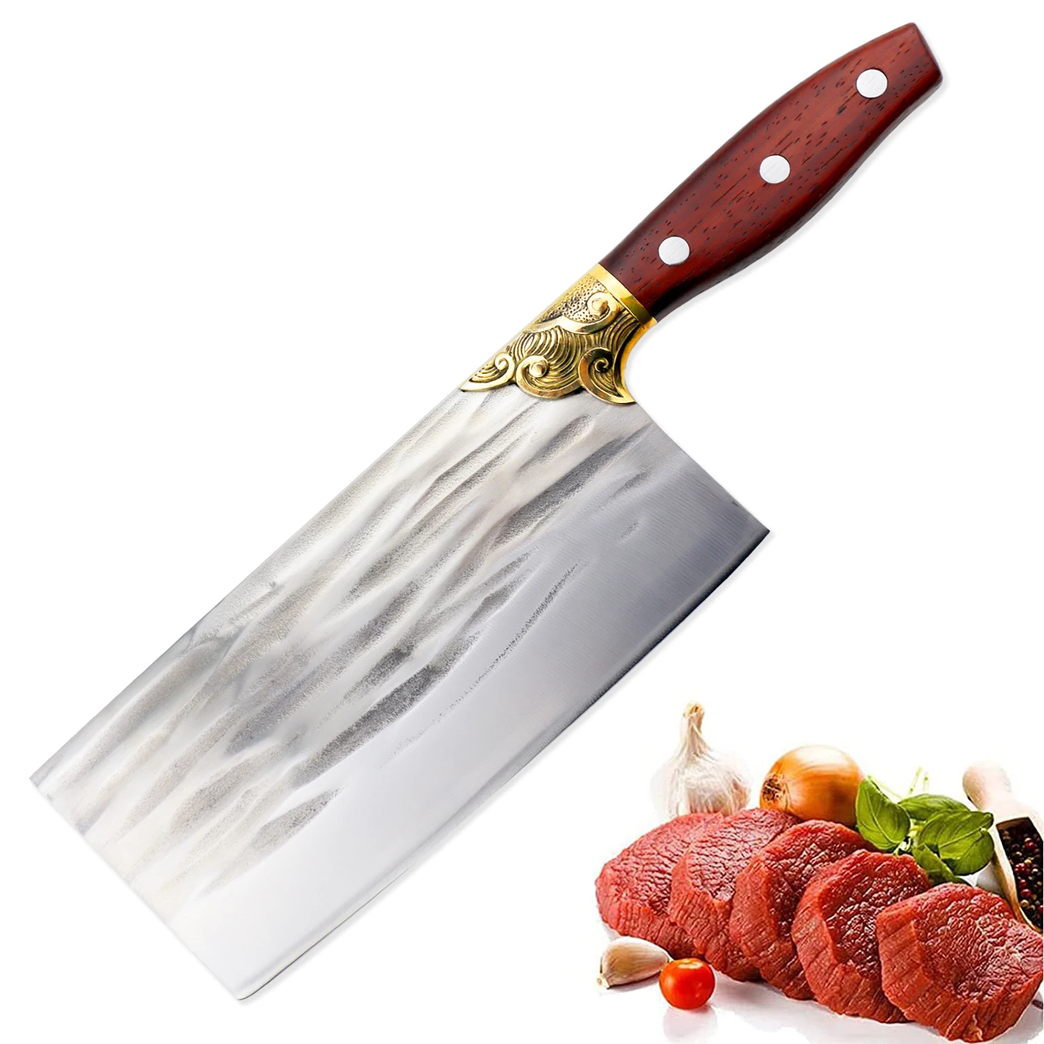 Wholesale Multipurpose Stainless Steel Slicing Knife Kitchen Chef Knife Cleaver Knife