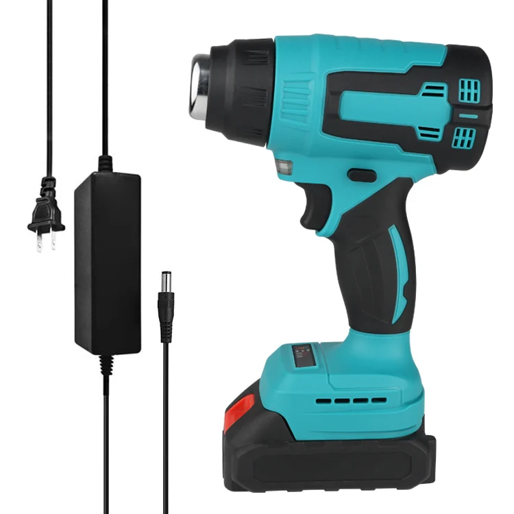 20V Max Lithium-ion Battery Hot Air Gun Kit Variable Temperature Settings Mini Rechargeable Portable Cordless Heat Gun