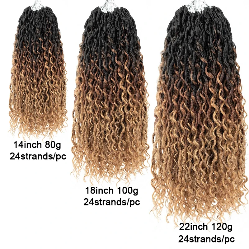 wholesale river locs Kenya crochet braid hair goddess locs Boho crochet hair