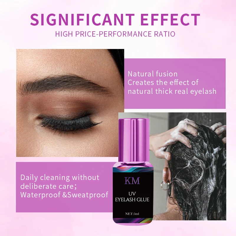 Wholesale glue factory UV LED lash glue UV gel for LED eyelash extension