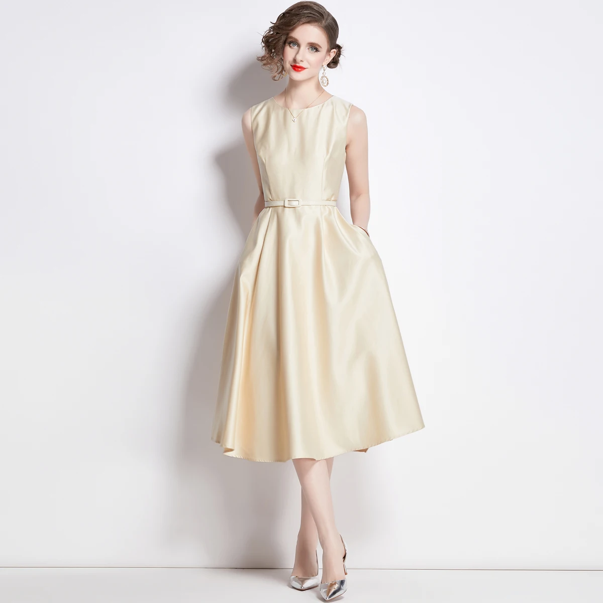 1619-109-928 clothing manufacturers custom woman clothes wholesale prom apparel elegant vintage lady oem stock long Dresses