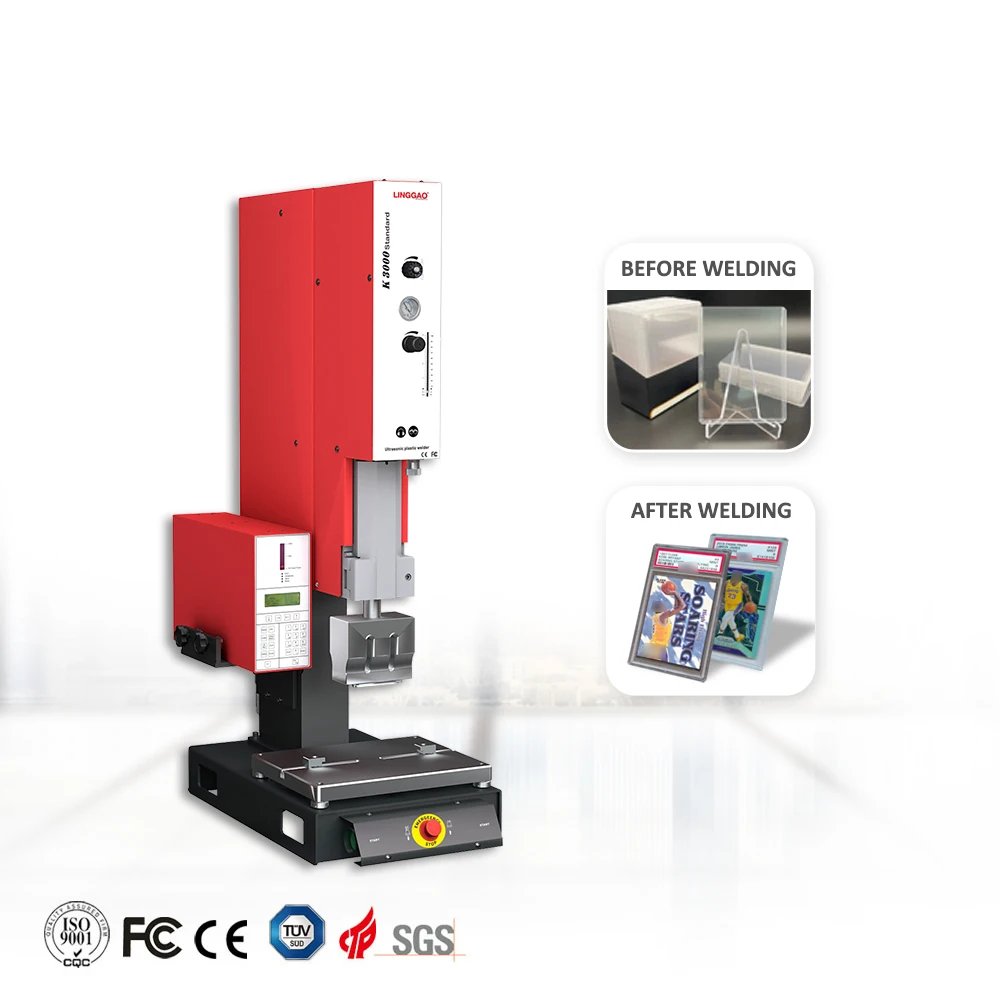 LINGGAO good quality automatic ultrasonic machine pp pvc abs plastic sheets welding machine