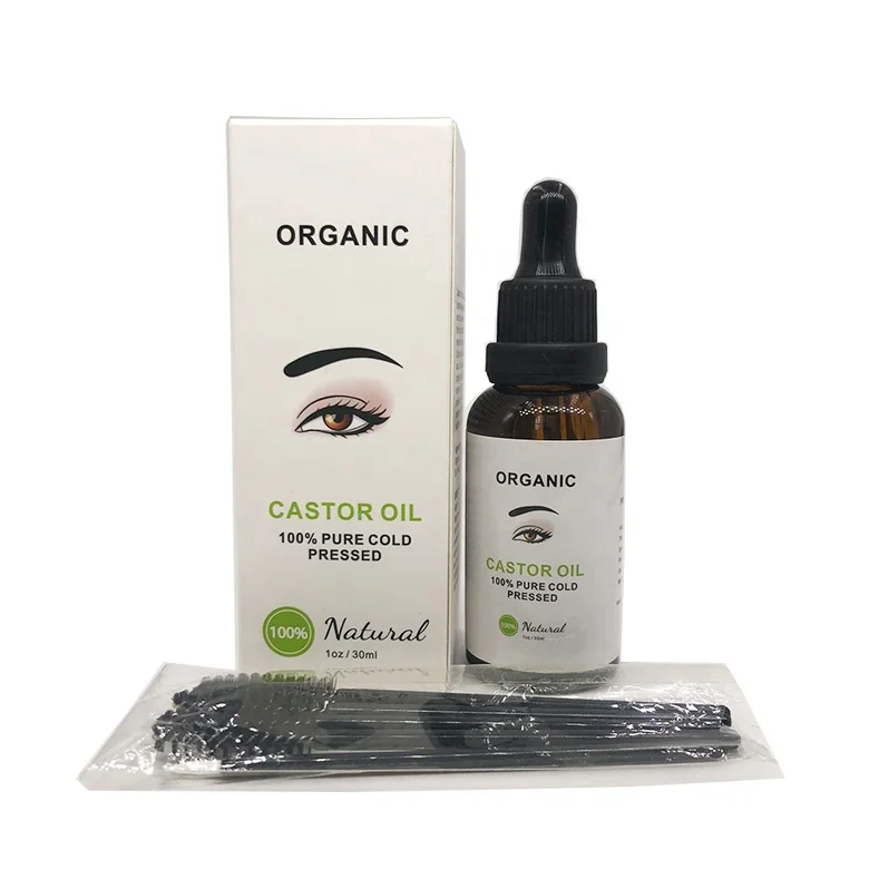 
OEM Private Label Pure Organic Castor Oil For Hair Eyebrow Eyelash Beard Growth jamaican castor oil 