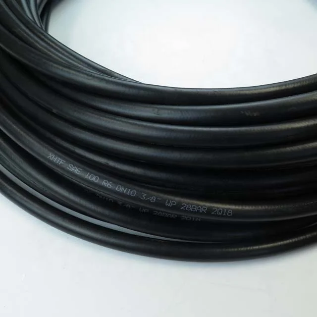 Soft Flexible Durable Wrap Surface Black Swevil High Quality En 13765 Ribbed Rubber Fuel Hose