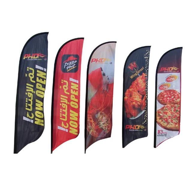 Custom Printed Flag Pole Teardrop Feather Flag Banner