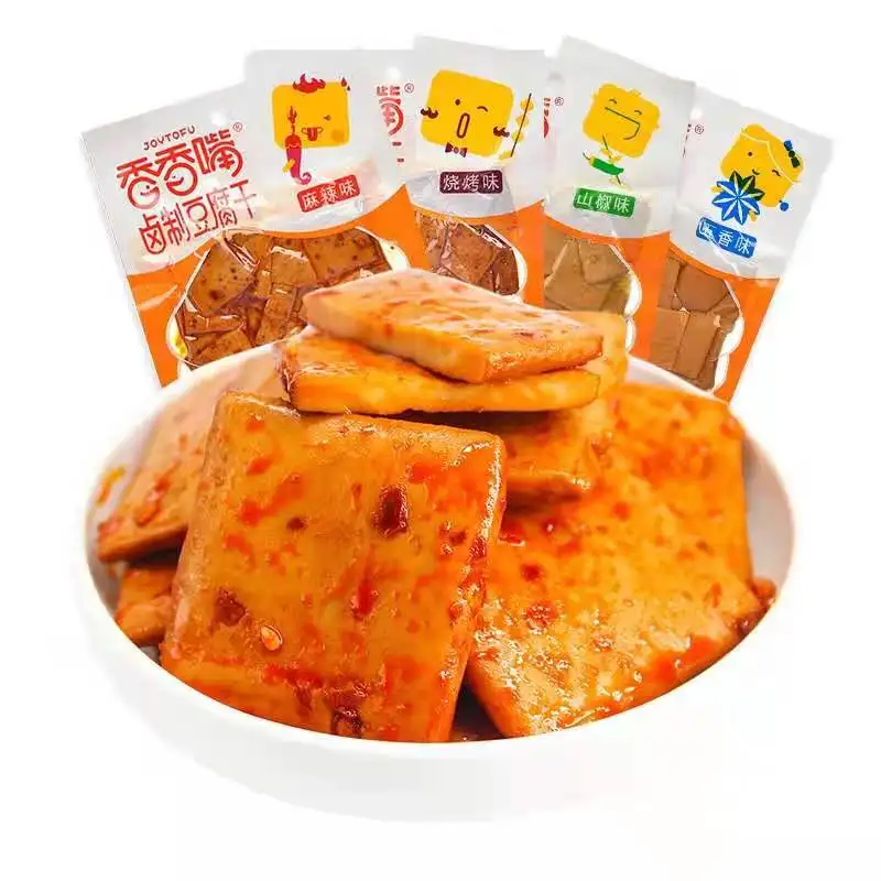 
Xiangxiangzui 100g Dried Bean Curd mixed 4 flavors Tofu snack for Vegetarian Food 