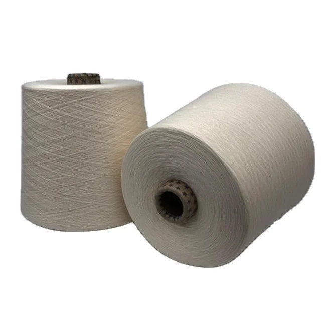 raw white 5.8nm 100% acrylic slub yarn