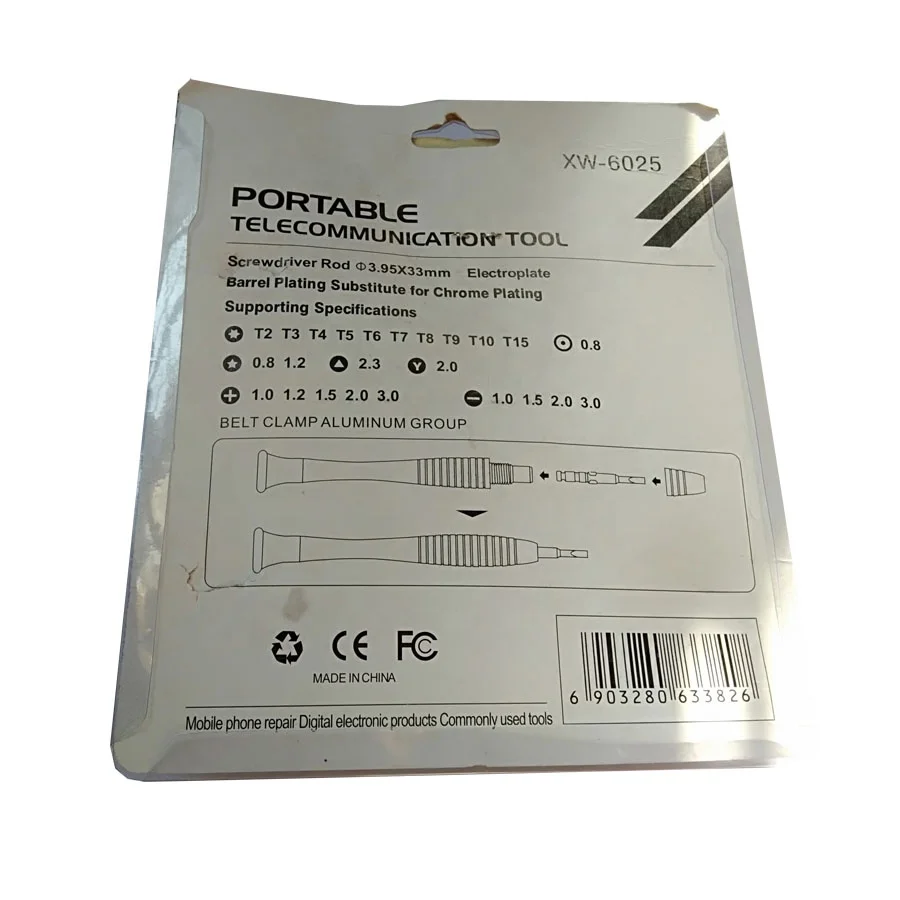 25 pcs telecommunication screwdriver bit set mobile phone repairing tools