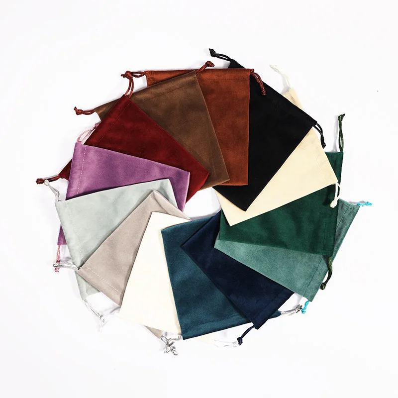 Индивидуальный логотип бархатная замшевая хлопковая атласная нейлоновая шелковая маленькая мини-сумка со шнурком