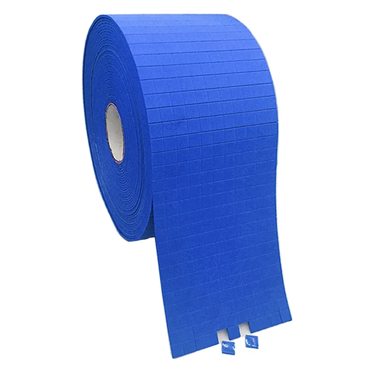 Blue Glass Gasket Separator PVC Rubber Cling Foam Glass Protector Pad for Shipping on Rolls Paper Liner