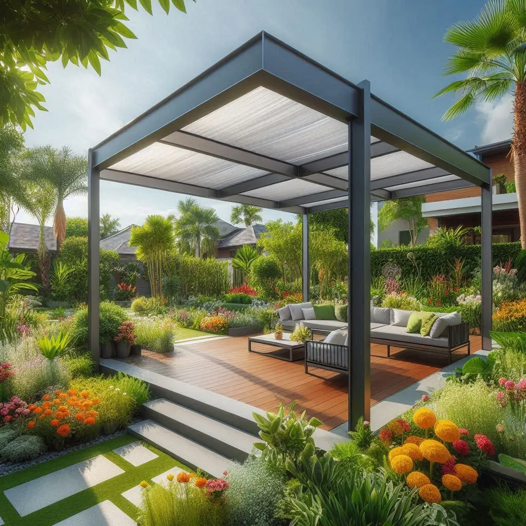 Manual Motorized Roof Waterproof Wall Mounting Outdoor Louvered Aluminum Pergola