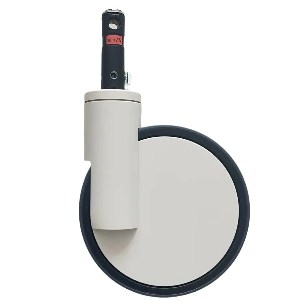 5-Inch 125mm Central Lock Medical Bed silent Caster Wheels with Brakes for Hospital Beds Total Brake Direction  Trolley Caster