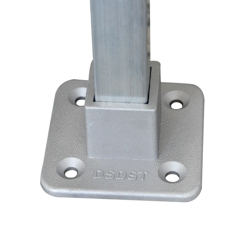Aluminum Square Tube Connector No Weld Fitting Base Hanger Fastener