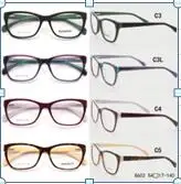 8602 Acetate retro high- qiaoptical frame contrast color eyewear