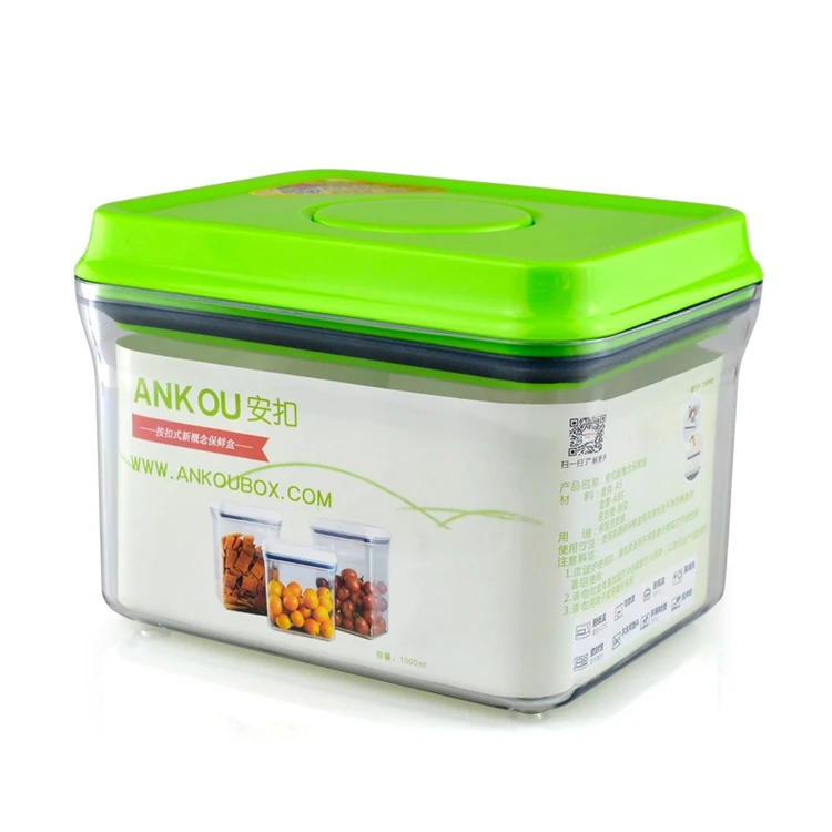Ankou Plastic Airtight Rectangle Pasta Cookie Dry Food Container Storage  Food Container Sealed Grain Rice Storage Bin Box