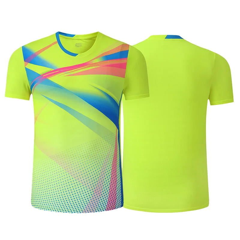 Custom New Design Sublimated Table Tennis Shirts Badminton Jersey Custom Logo Sportswear 100% Polyester Digital Print for Unisex