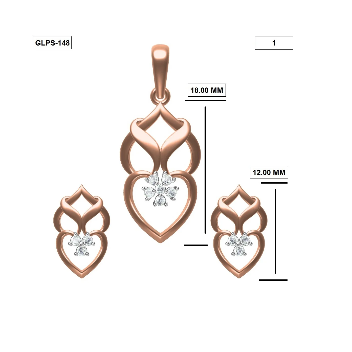 
Latest trend women jewelry set gold jewelry 18K including gold pendant set in 18k gold - Vietnam 