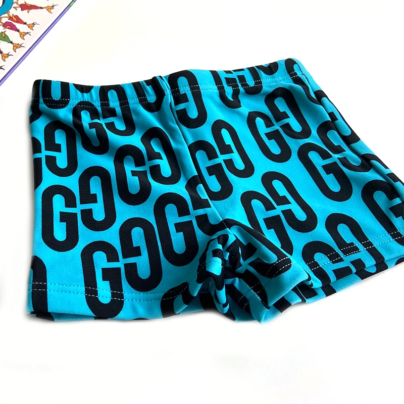 9 Months to 10 Years Children all over print Cute Print Kids String Short Swim Pant Baby Boy Swimwear