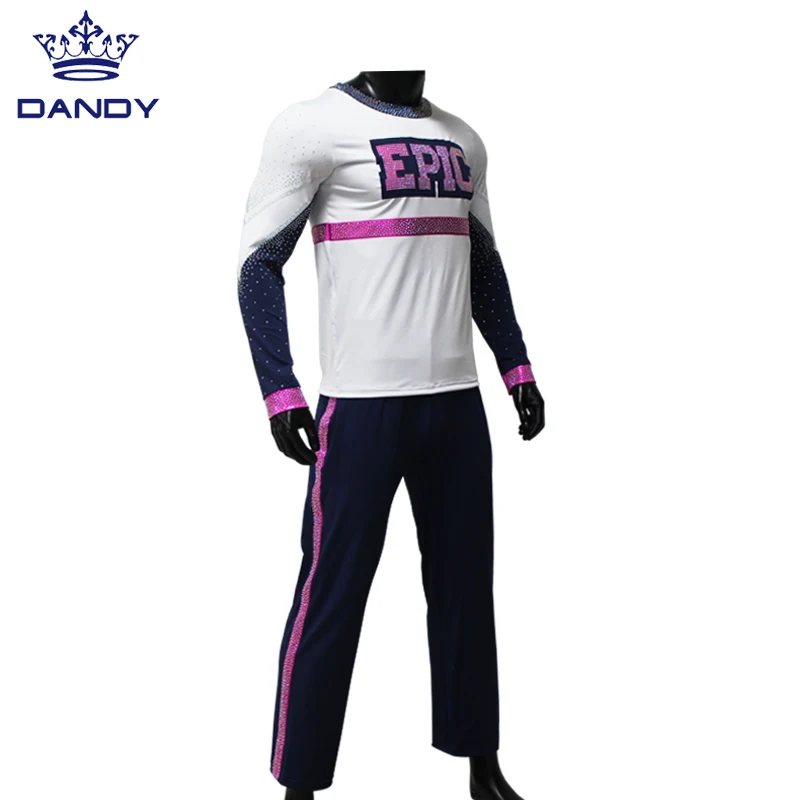 Top Sales cheerleading uniform custom high quality Sublimation Print Cheer uniforms for men