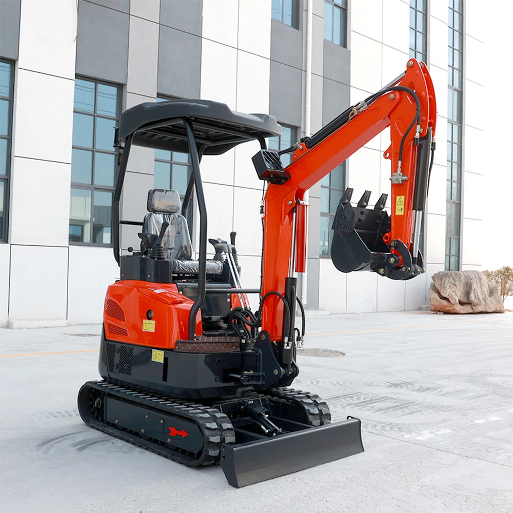 FREE SHIPPING 3.5 Ton Mini Excavator 1 Ton 2 Ton EPA Kubota Engine Crawler Digger Chinese Farm Used Small Excavator Machine