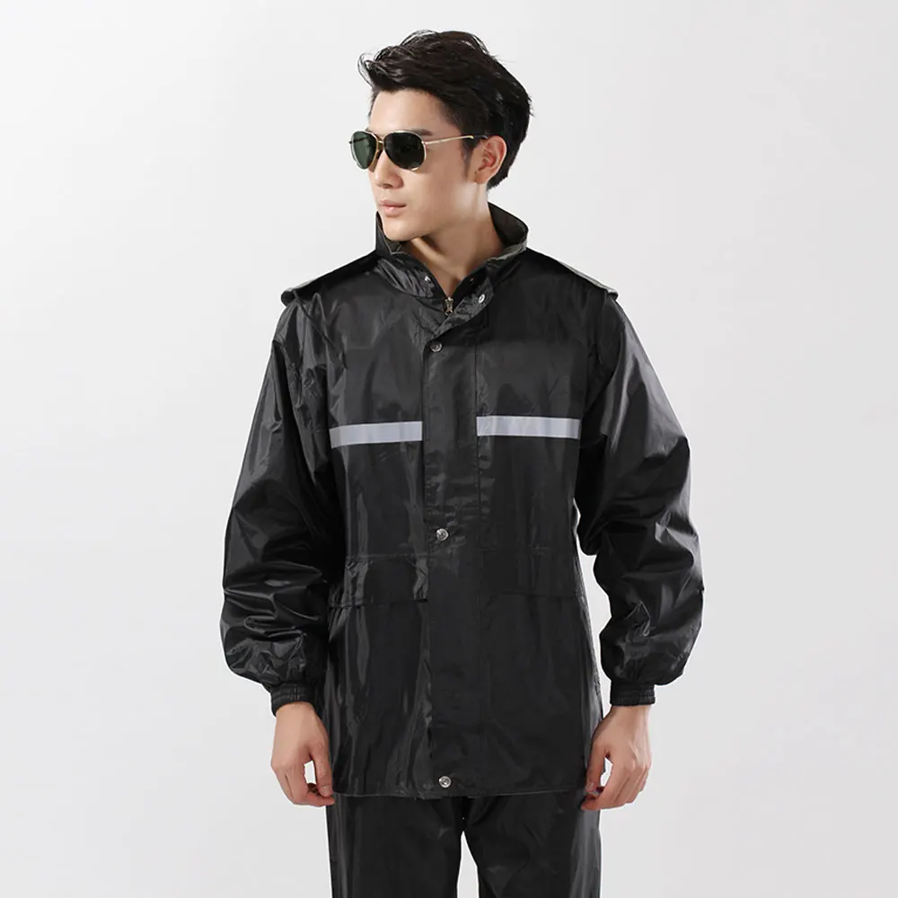 Reflective  Waterproof Workwear Uniform  Clothes High Visibility Traffic Patrol Protective Work Raincoat