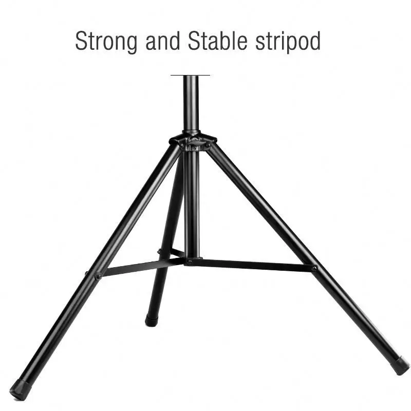 OEM Professional heavy duty black adjustable tripod crank speaker stand floor for 15 inch speaker