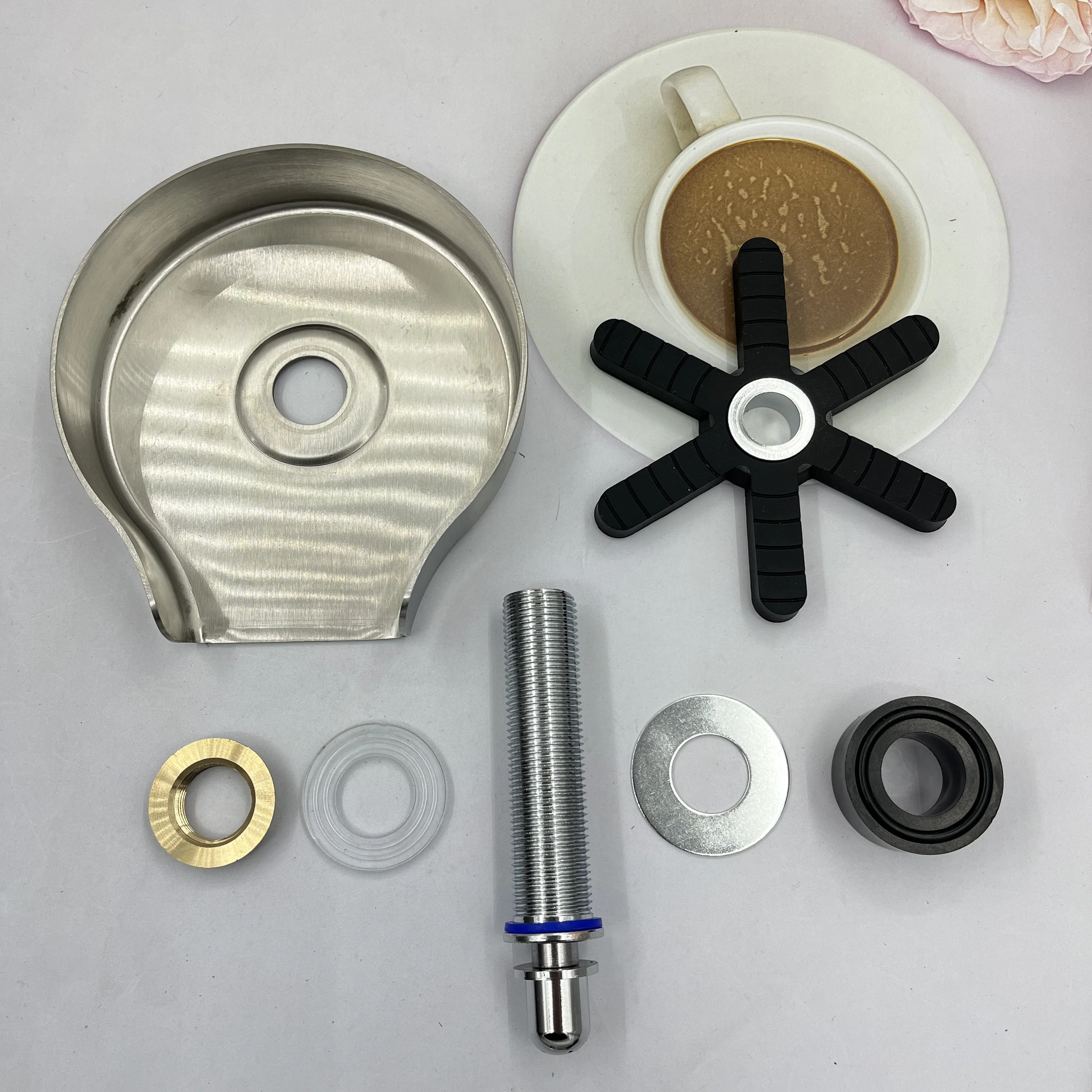 New 304 stainless steel high pressure rotary cup washer 8-hole water glass automatic rotary home washer