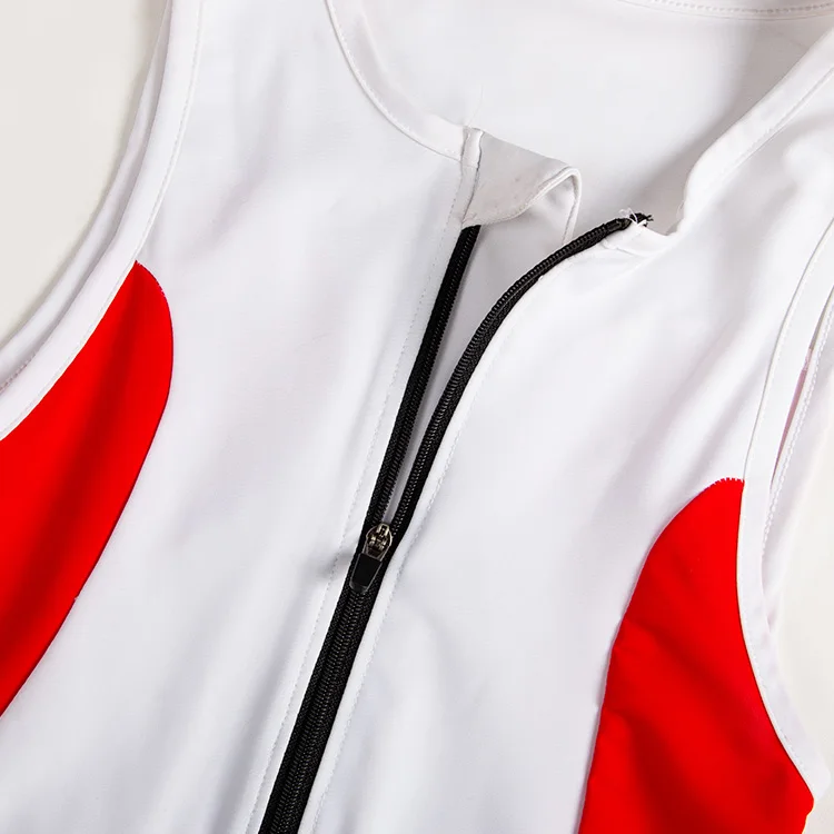 Unisex Breathable Plus Size Sublimation Printing Shorts Rear Pocket Customizable Sleeveless Triathlon Suit