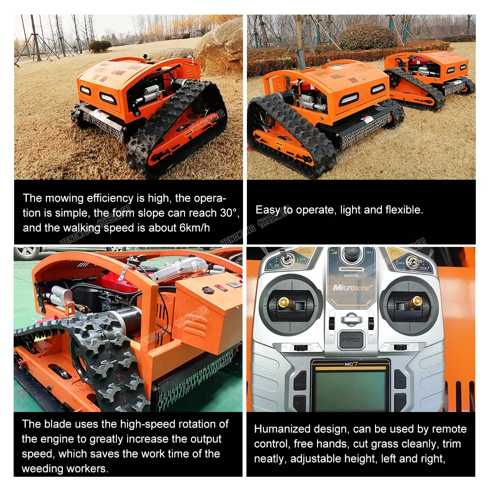 Hengwang HW750-8A remote control automatic rc gasoline Lawn Mower