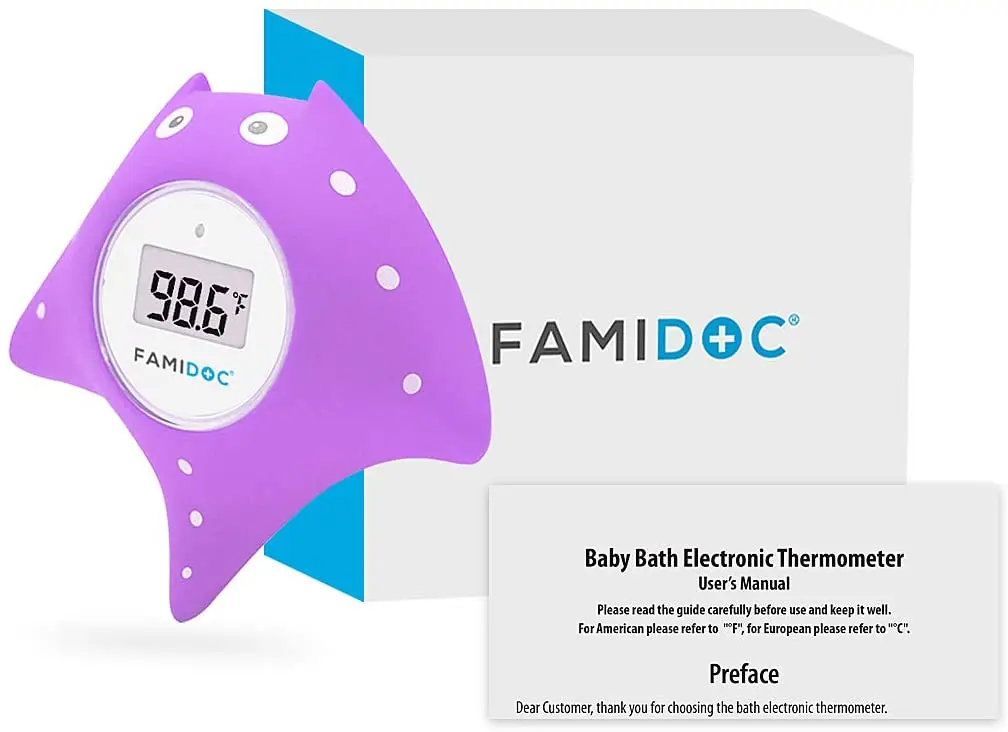  Горячая Распродажа цифровой термометр Famidoc для ванны и бассейна измерения температуры