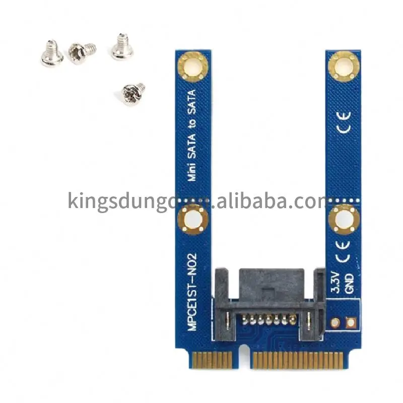 Mini PCI-E mSATA SSD на плоский SATA 7pin жесткий диск