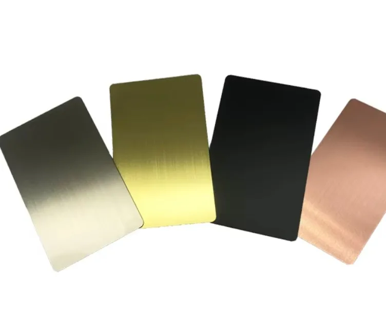 High Quality Brushed Silver Rose Gold Black NFC Ntag 215 Chip Blank NFC IC Card