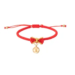 2022 Bow hand-woven bell bracelet jewelry simple girlfriends couple jewelry