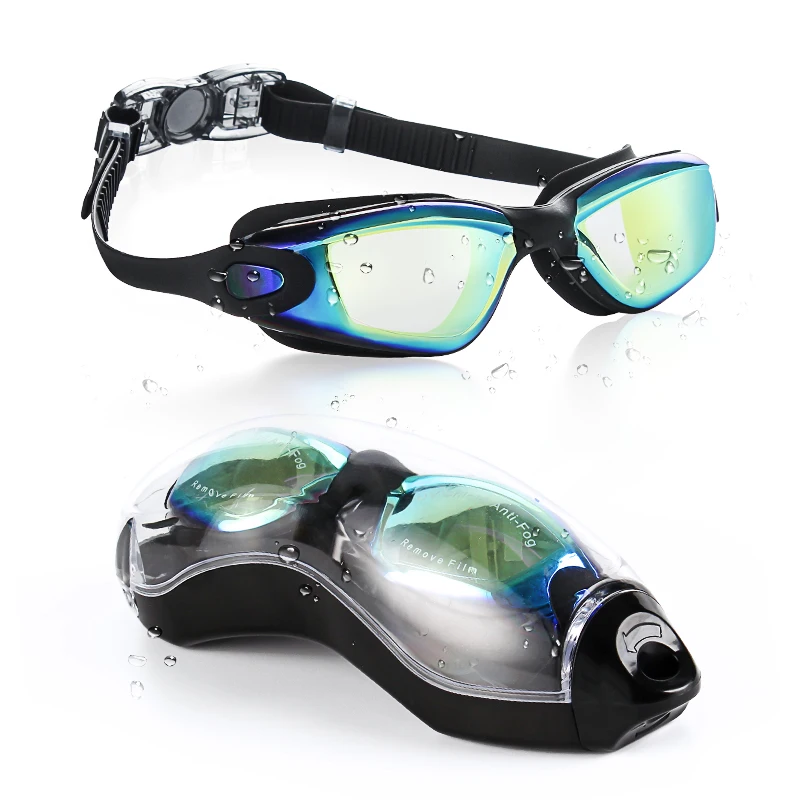 Popular Anti Fog Large Frame Mirror Coated Swimming Goggles Outdoor Summer Water Sports Swim Goggles