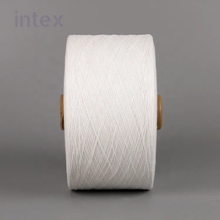 20s 20/1 oe tc cvc bleach white cotton polyester vietnam cotton yarn China factory