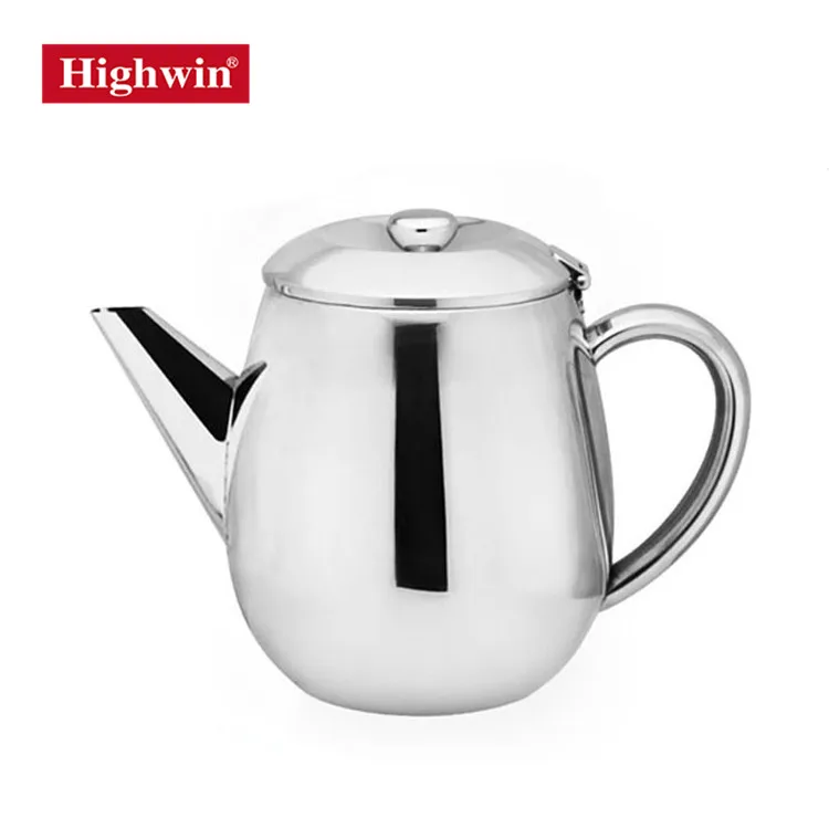 Factory Produce Stainless Steel Chinese Teapot Turkish Double Wall Tea Pot Kettle Set