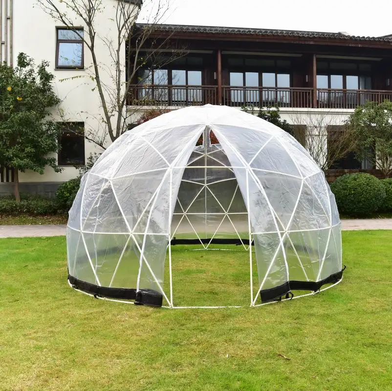 Igloo Dome Popular PVC Winter cover Plastic Glamping Hotel Garden Shed Storage Tent all Seasons