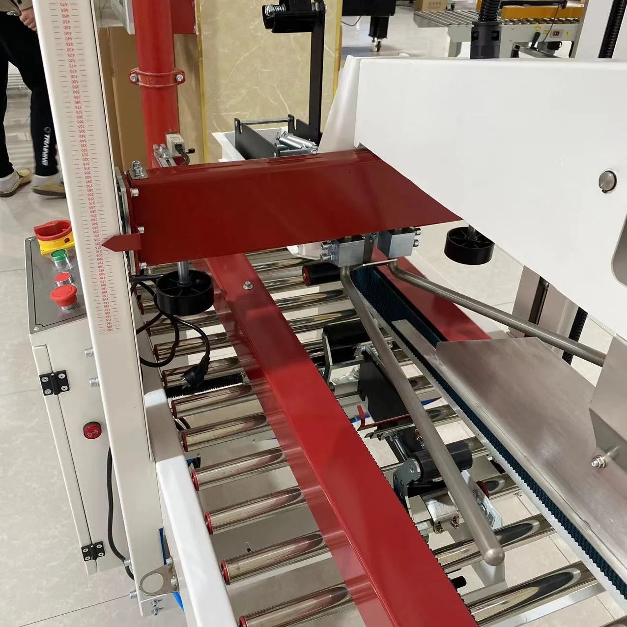 Automatic Carton Cardboard Box Packaging Machine Case Sealer Tape Carton Sealing Machine pneumatic carton sealing machine