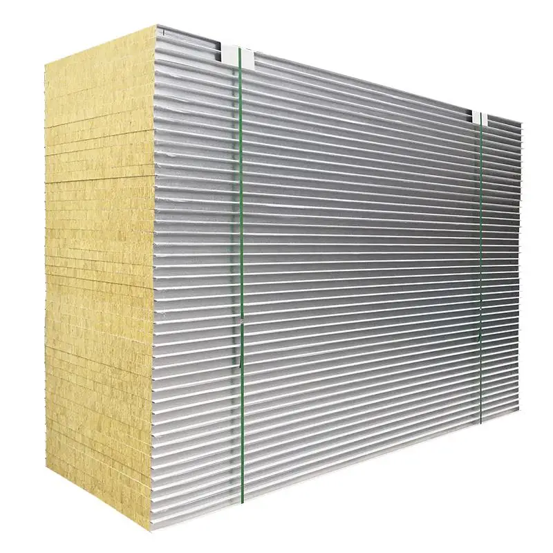 Factory Direct Sales Thermal Insulated Board Exterior Rock Wool Sandwich Soundproof Insulation Wall Panels & Boards