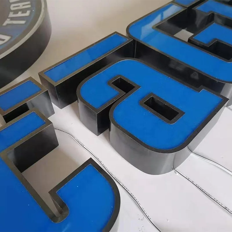 custom Store Outdoor Shop Front Metal Indoor Fronlit Logo Sign Business Letter Sign 3D Logo