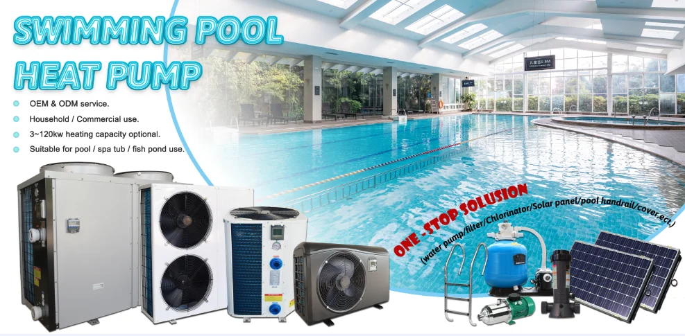Wholesale inverter swimming pool heat pump cooling heat pump water heater cooler system bomba de calor para piscinas picina