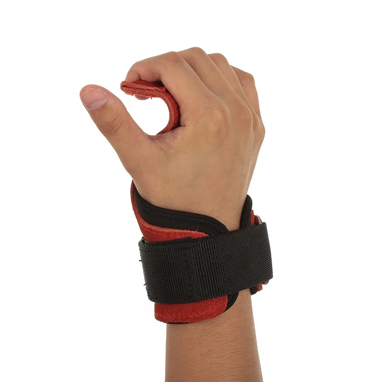 
Lifting Grips PRO Weight Gloves Best Heavy Duty Straps to Power Hooks Deadlifts Adjustable Neoprene Padded Wrist Wrap 