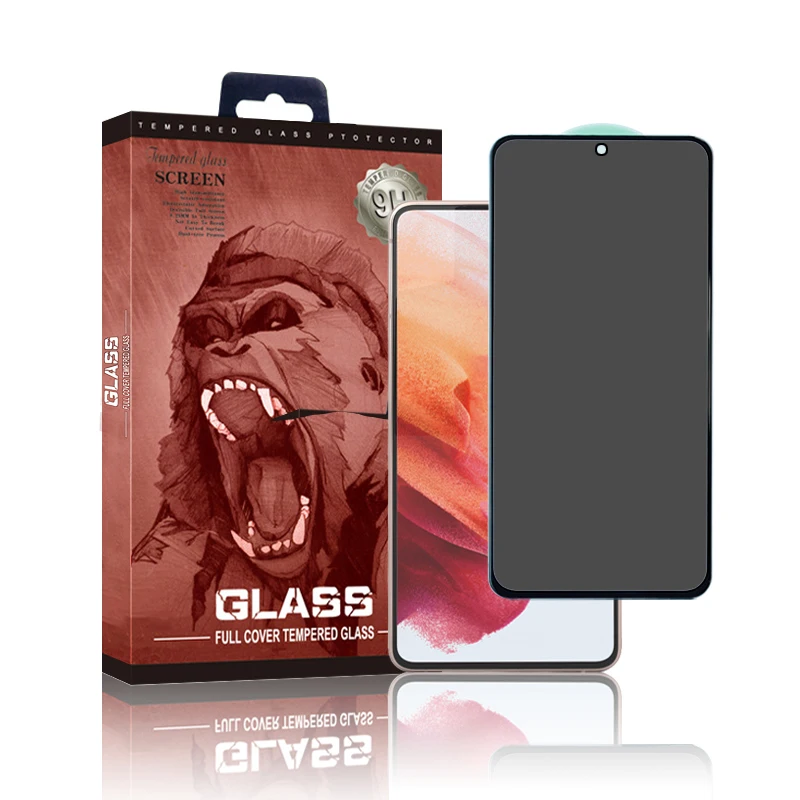 High Quality Anti Peeping Full Glue Privacy Anti Spy Tempered Glass for Samsung S21 S21+ Plus A72 A82 M52 F42 Screen Protector