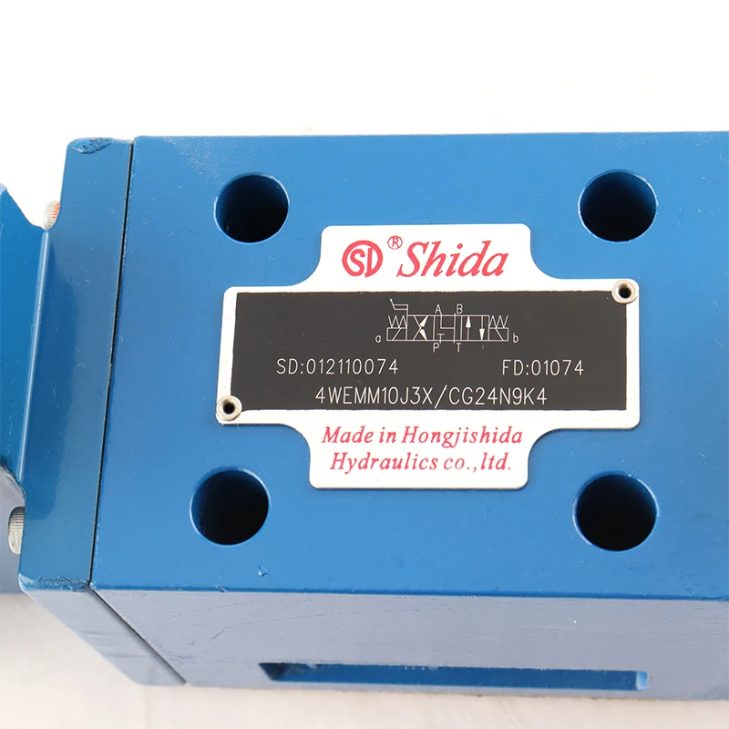 Hydraulic Supplier Direct Acting Directional Slide Valve Directional valve Solenoid manual Reversing Valve 4WEMM10J3X Shida