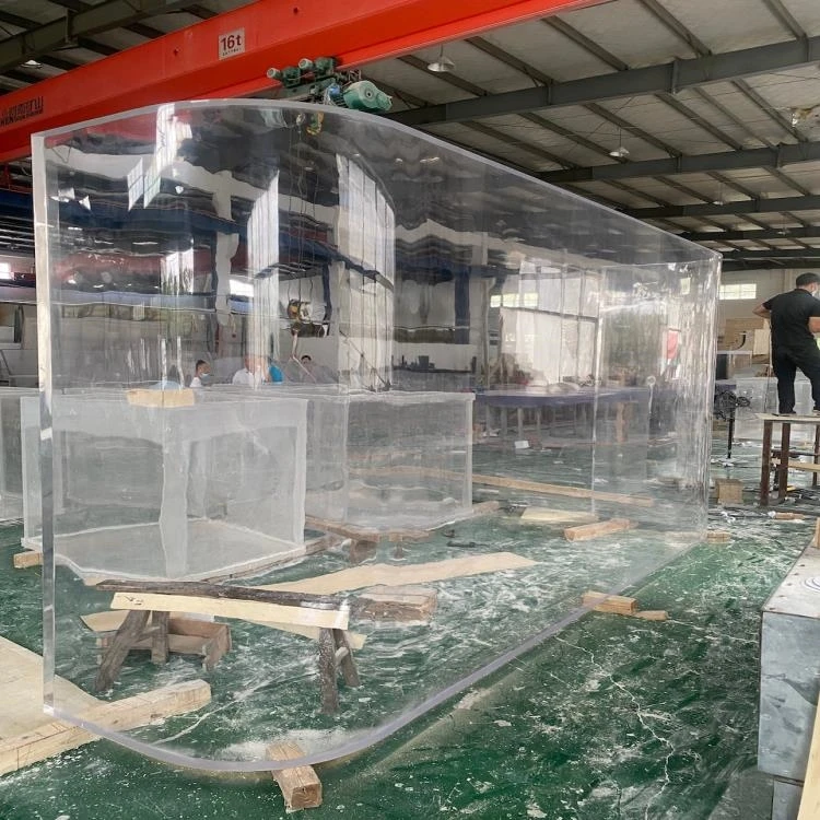 Low price transparent top filter aquaponics farming home decoration fish tank stone