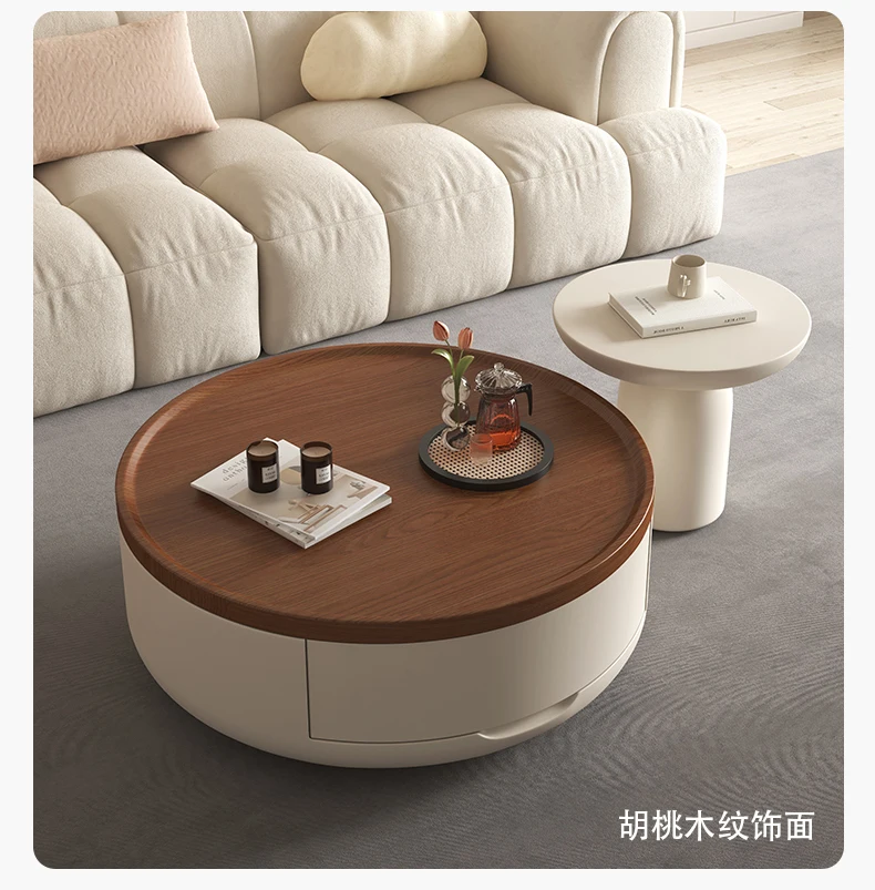 wooden coffee table Modern Living room decoration Interior furniture for Walnut Coffee table set furniture