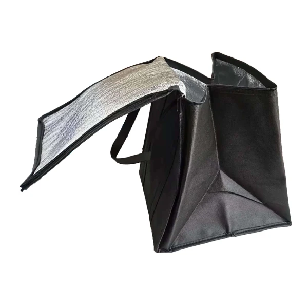 Dairy Products Delivery Aluminum Foil thermal Bag with handle for Perishable lunch milk insulation cooler bag