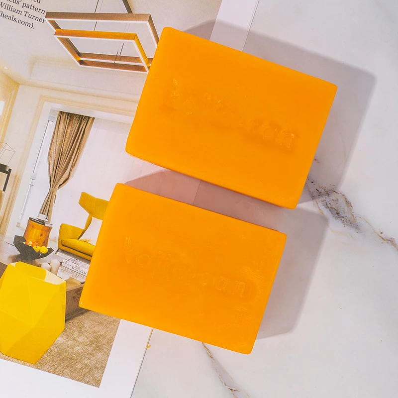 Private Label Organic Ginger Handmade Tumeric Bar Soap Bath Whitening Face Anti Acne Skin Brighten Kojic Acid Soap Turmeric Soap